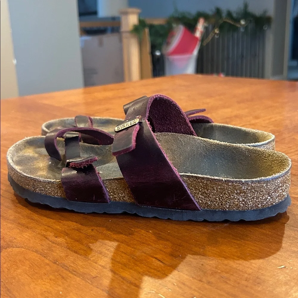 Birkenstock Mayari 37 oiled leather red Zinfandel